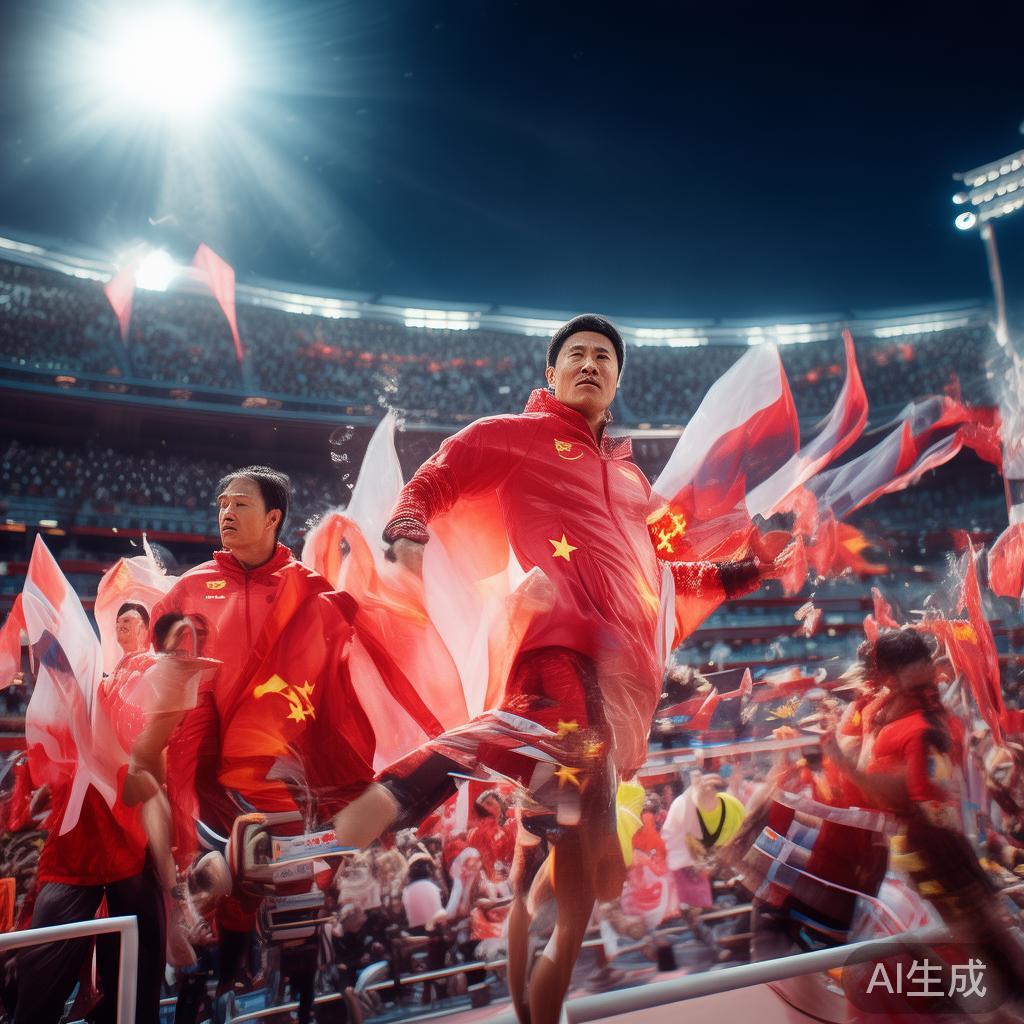 在近年来的体育发展史上，中国迎来了令人瞩目的变革与